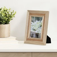 hometrends Sorel Picture Frame, Beaded Natural Finish