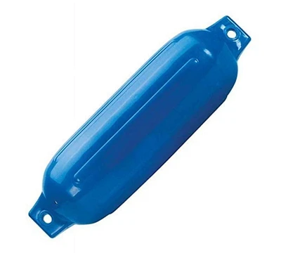 Blue Dog Marine Garde-boue gonflable nervuré pour bateau, 14 x 50,8 cm, pare-chocs de bateau pour amarrage, pare-chocs de quai de bateau ultra doux – Bleu