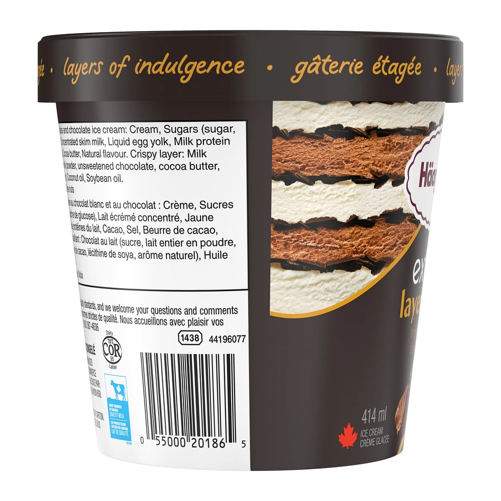 Layers Triple Chocolate Ice Cream, 414 mL