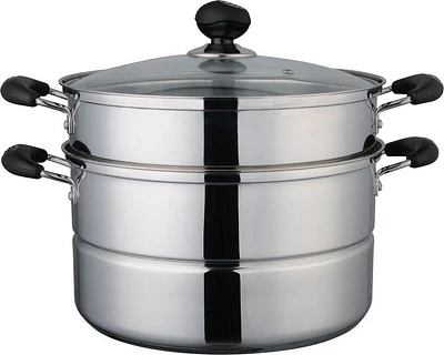 ASD 2 Layer Stainless Steel Chinese Steamer