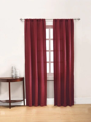 Mainstays Capri Rod Pocket Window Panels, Set of Two