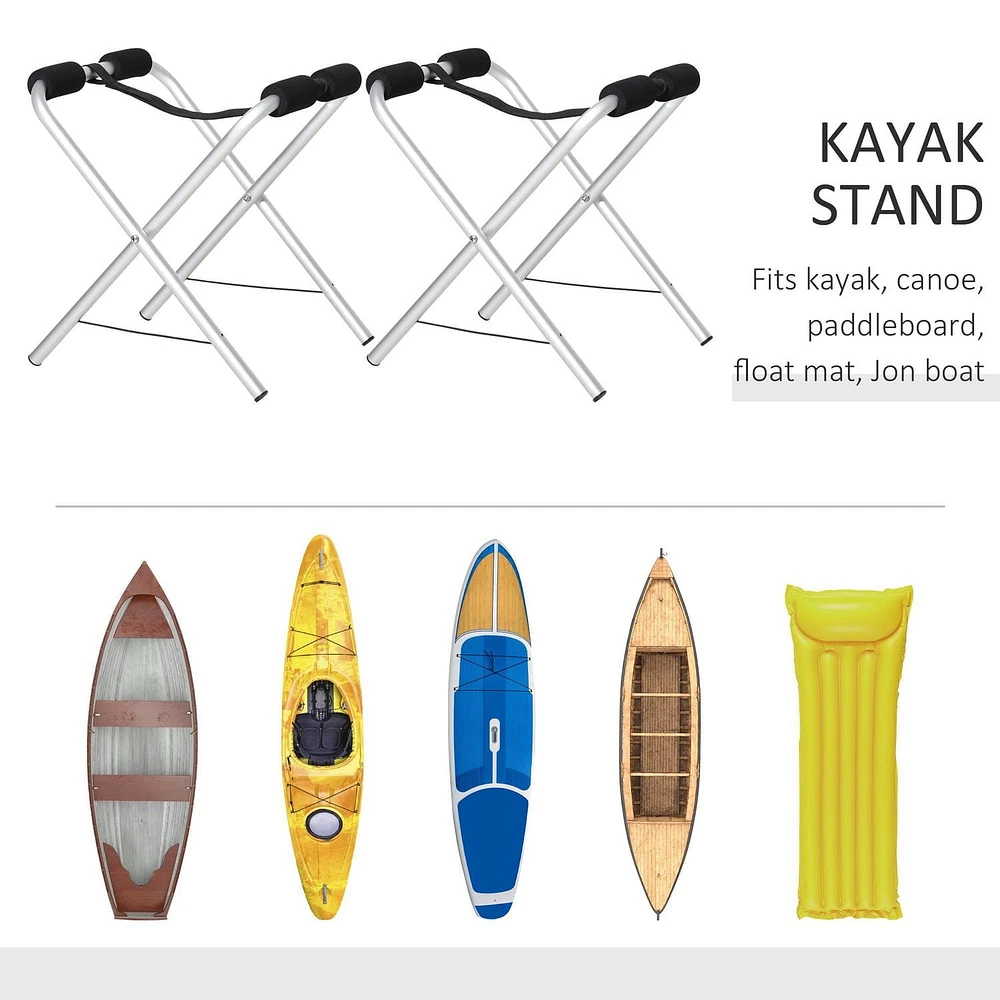 Soozier 2 Kayak Stand Autoportant Paddle Board Ground Rack Accessoires Premium
