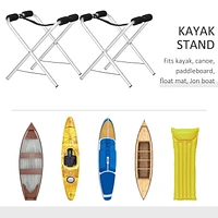 Soozier 2 Kayak Stand Autoportant Paddle Board Ground Rack Accessoires Premium