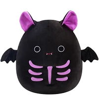 Peluche Squishmallows Halloween 16" - Salomé la chauve-souris squelette noire et violette