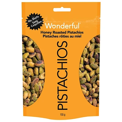 Wonderful Pistaches Sans Coquilles Pistaches rôties au miel, Sachet de 155 g Pistaches au miel