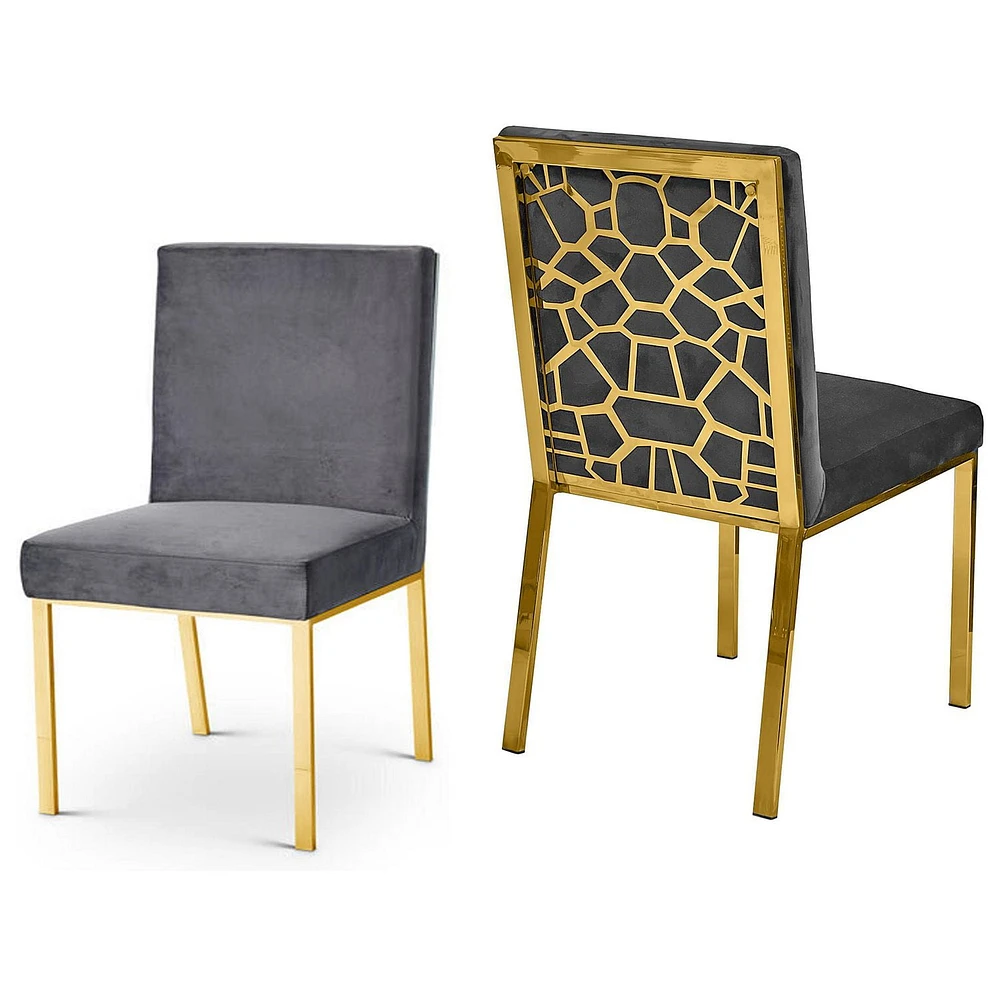 Canadian Chicago Black Gold Dining Chair