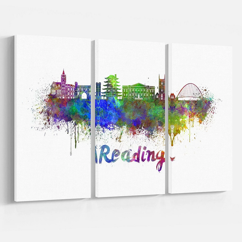 Design Art La Ligne D'Horizon De Reading Art Sur Toile