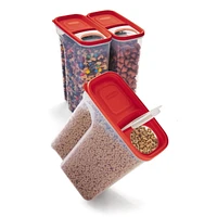 Rubbermaid Flip-Top Cereal and Food Storage Container, 4.2 Liter, Red