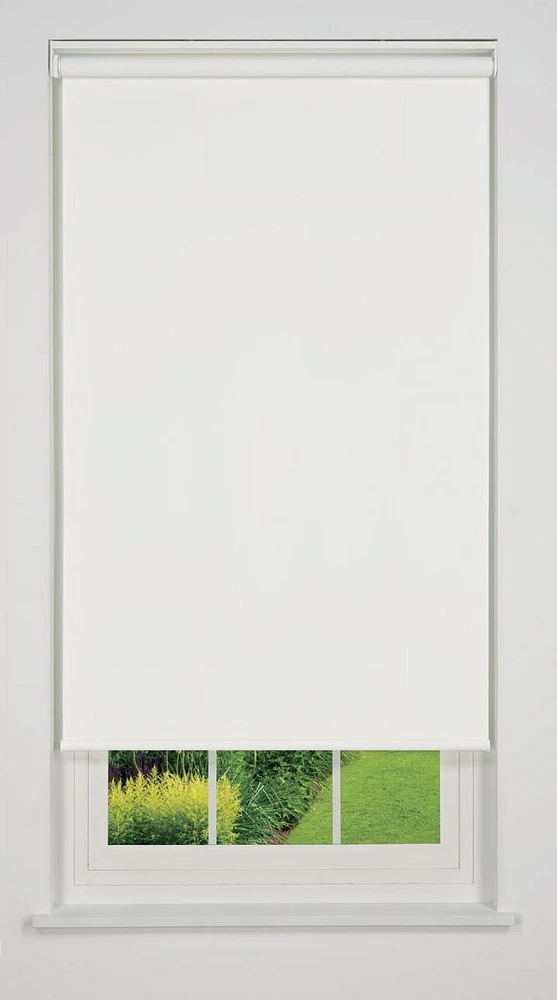 Store à enrouleur occultant sans fil Linen Avenue-Blackout White