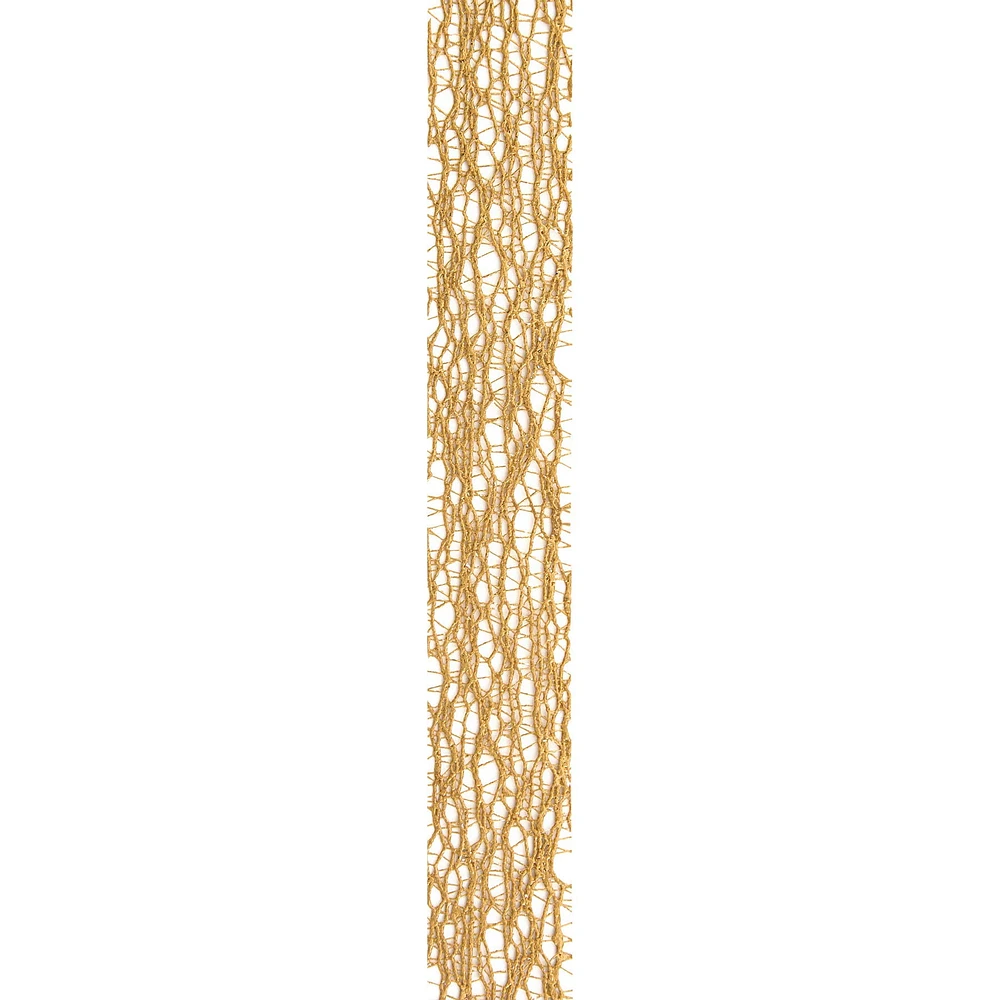 Offray 7/8 in. Metallic Web Ribbon, Metallic Web