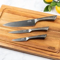 Thyme & Table Carbon Chef Knives, 3-Piece Set, Knife Set