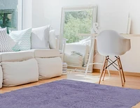 Tapis Nouveau Flokati 1400 gr de 5' x 8', Violet Pastel