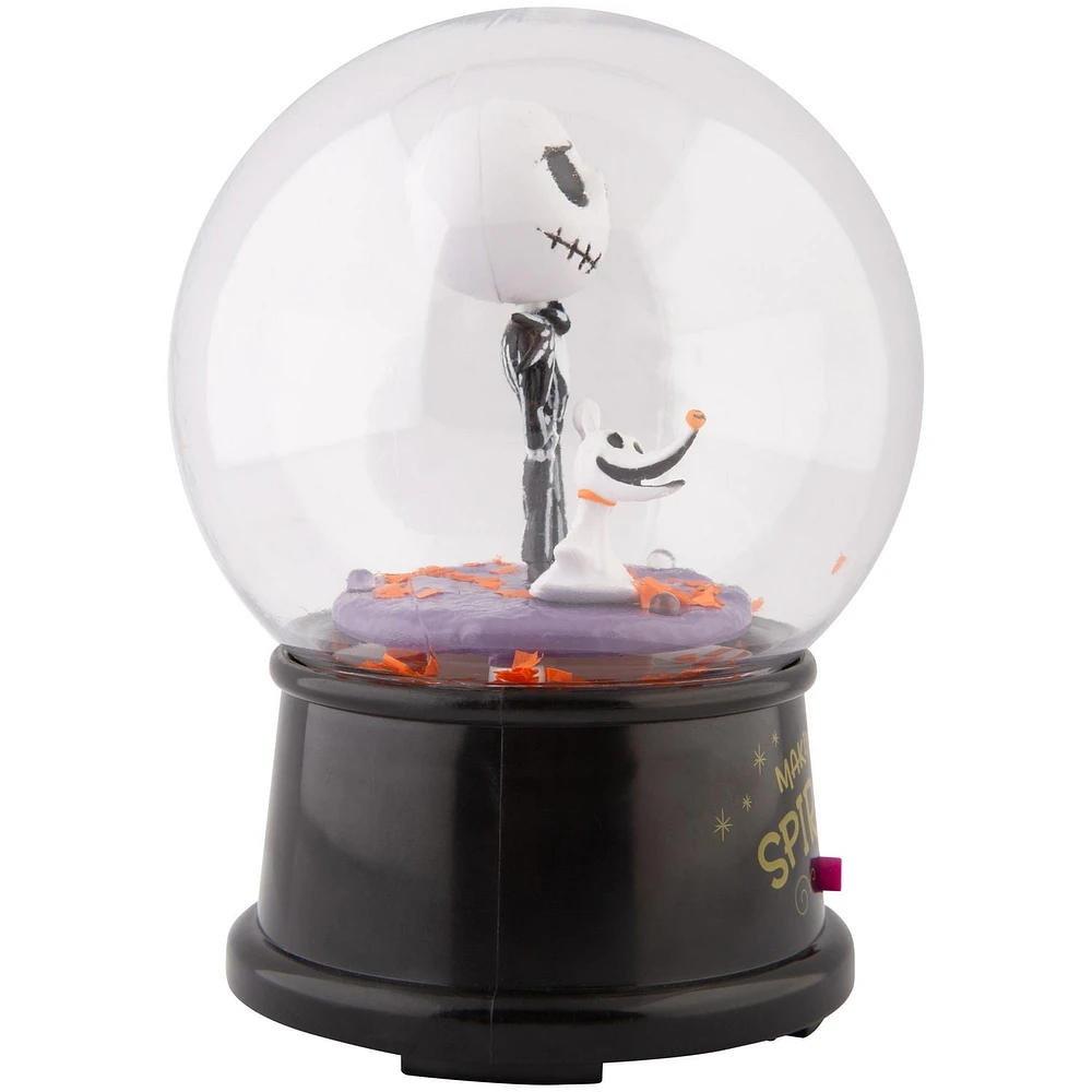 Tabletop Globe 4.5" Stylized Jack Skellington and Zero Disney