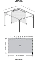 Sojag Meridien Gazebo Privacy Curtains