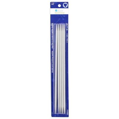 Aiguilles à tricoter 8" Love Knitting à pointe double - 5 pièces Tailles 2,25 - 10,0 mm
