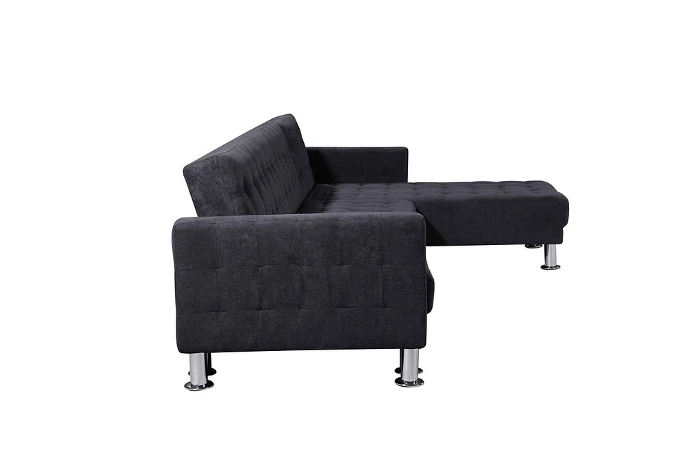 Velago Attalens Adjustable Polyester Sectional Sleeper Sofa