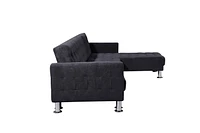 Velago Attalens Adjustable Polyester Sectional Sleeper Sofa