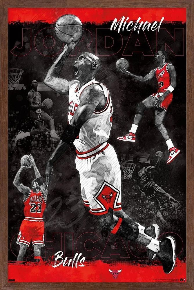 Michael Jordan - Sketch Wall Poster