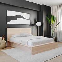 Nexera James Platform Bed with Headboard