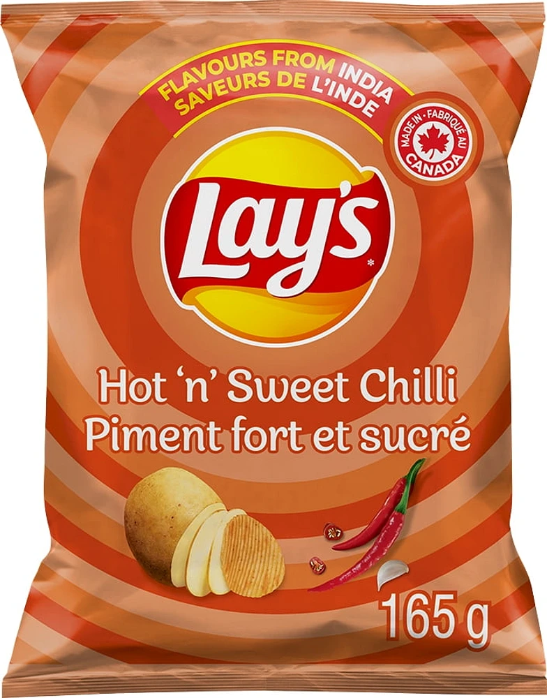 Lays Hot 'N' Sweet Chilli, 165 g.