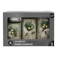 hometrends ensemble de bougies del