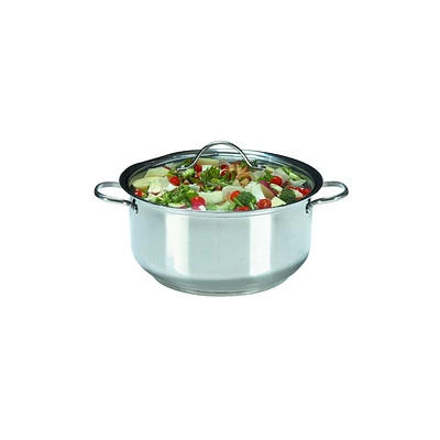 Faitout en acier inoxydable de 13 pintes de Home Trends Faitout en acier inoxydable de 13 pintes