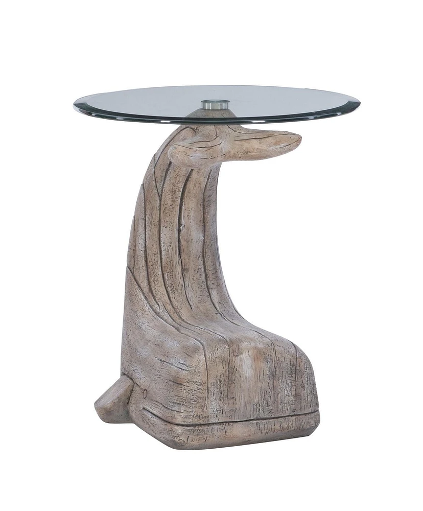 Table d'appoint Baleine William, Bois Flotté