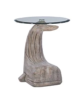 Table d'appoint Baleine William, Bois Flotté