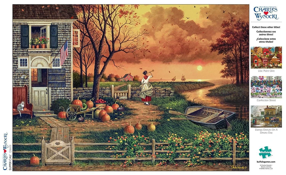 Buffalo Games - Le puzzle Charles Wysocki - Supper Call - en 300 pièces