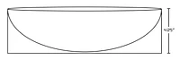 19.5-in. W Above Counter White Bathroom Vessel Sink Set For 3H8-in. Center Faucet AI-26583