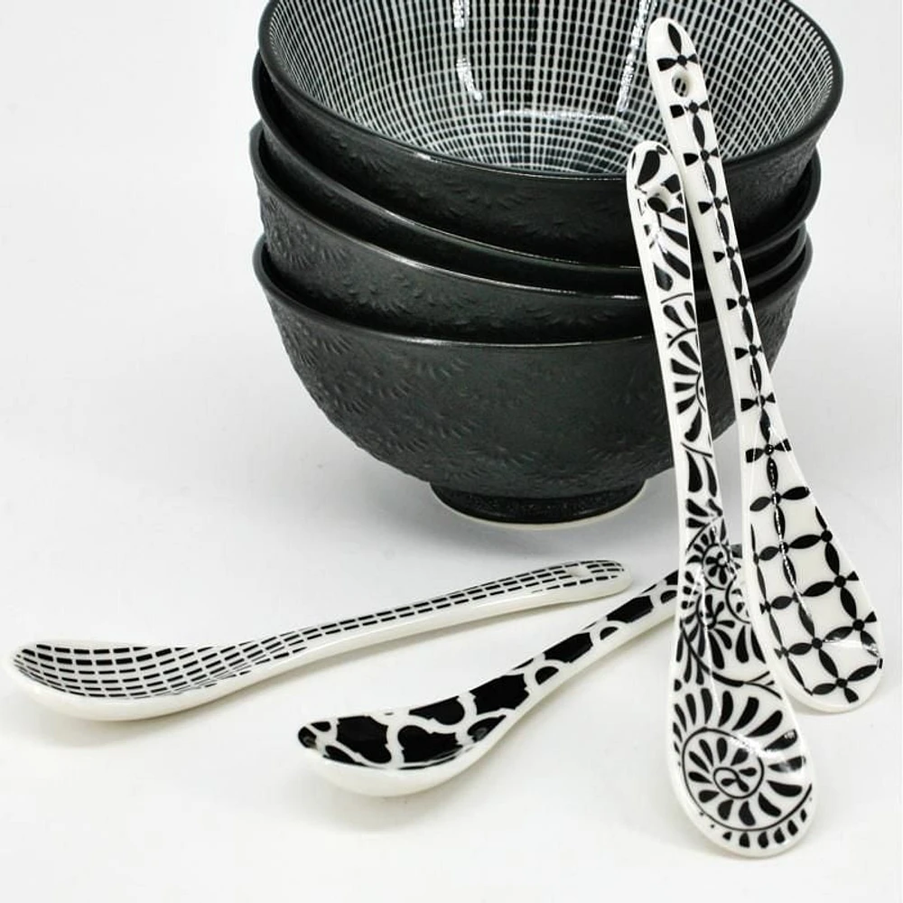 BIA B/W Condiment Spoons