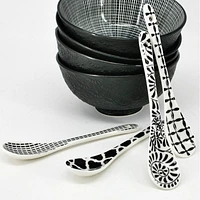 BIA B/W Condiment Spoons