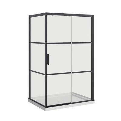 A&E Bath and  Shower KATHEY-60-BLK