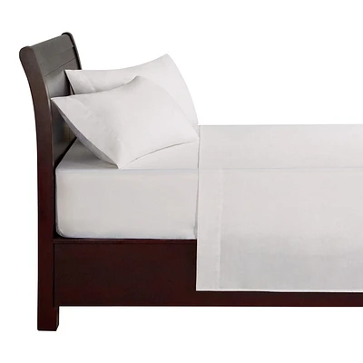 Ensemble de draps 100 % coton à contexture de 400 fils hometrends, satin de coton Taille : 1 place
