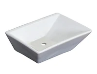 American Imaginations AI-31457 12 po W au-dessus du navire blanc de compteur pour le bâti de mur de bâti de mur