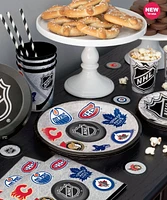 NHL Round 7" Dessert Plates, 8ct, Disposable plates measure 17.1cm