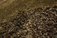 ECARPET Lotus Mod Olive Shag 4'0" x 5'7"