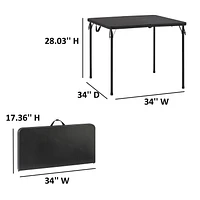 Table pliante carrée Mainstays 34 po