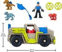 Imaginext Jurassic World Track & Transport Dino Truck Vehicle & Figure Set, 8 Pieces, Ages 3-8