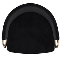 Ensemble de deux tabourets de comptoir contemporains, noirs