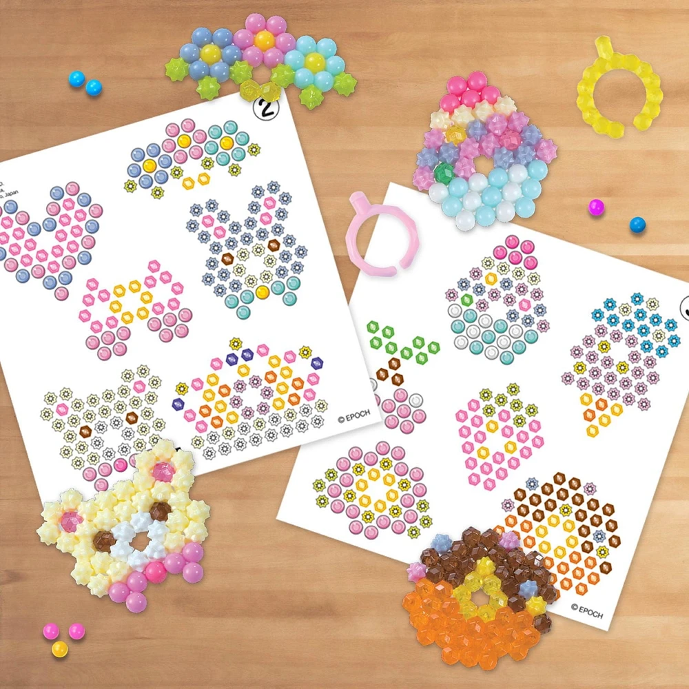 Aquabeads Anneaux de Conception et de Style Kit Complet de Perles d'Art et d'Artisanat pour Enfants, Plus de 1 000 Perles