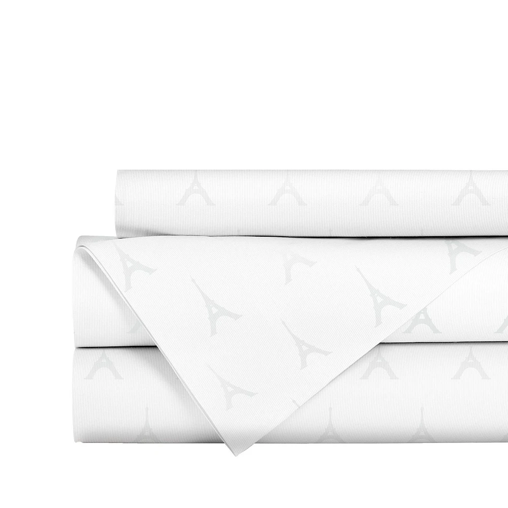 Johnson Home 300 Thread Count Jacquard Cotton Sheet Set