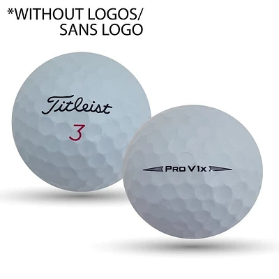 Mulligan - 24 balles de golf récupérées Titleist Prov V1x 2020 5A Pristine, Blanc
