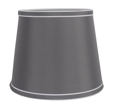 9" grey with piping