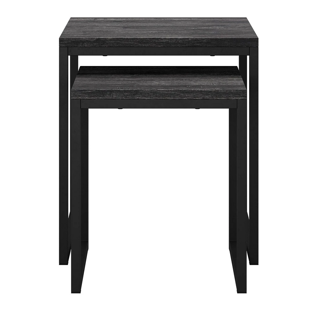 Fort Worth Square Faux Wood Nesting Side Tables