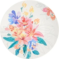 Tia Mowry 12 Piece Fine Ceramic Dinnerwware Set, Pink