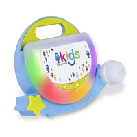 Singing Machine Kids Portable Shooting Star Sing-Along Speaker, with pre-recorded songs, sound effects.