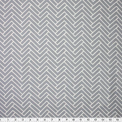 Tissu pré-coupé en toile Fabric Creations en gris chevron - 42" x 72" / 1.1 m x 1.8 m