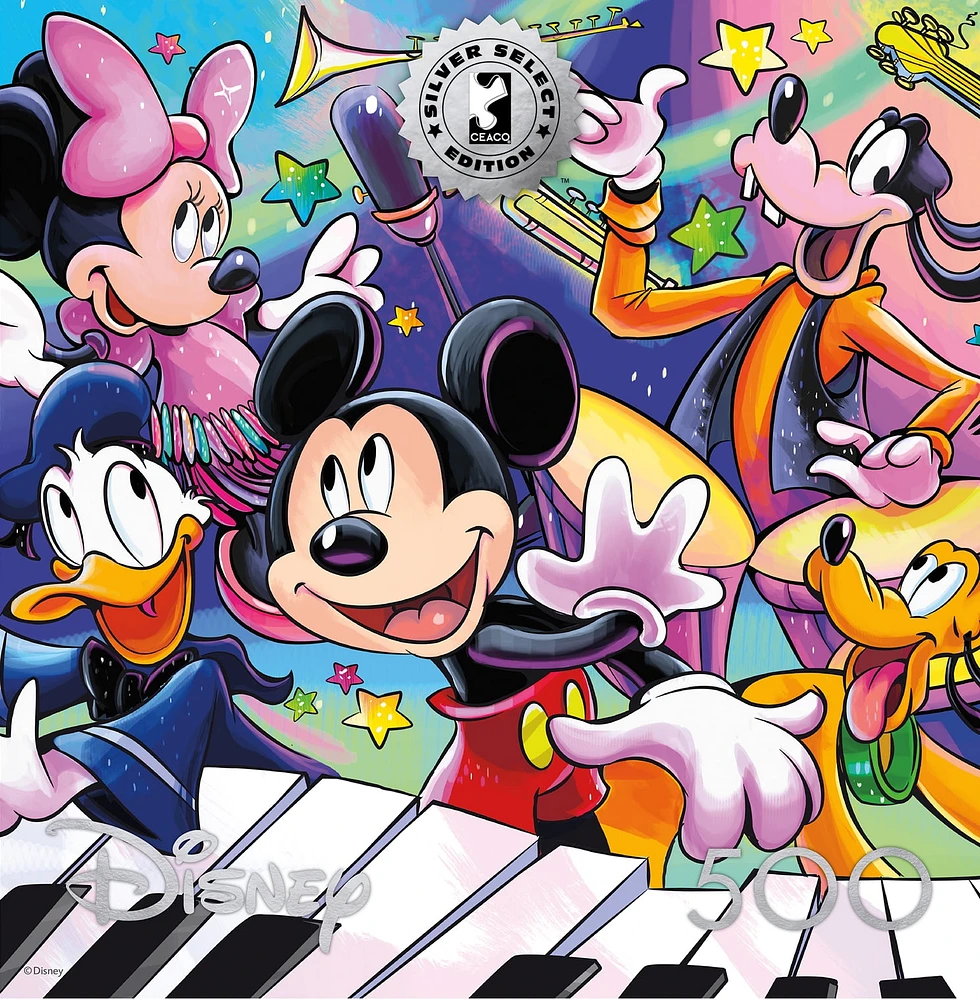 Ceaco Disney Mickey's Music 500-Piece Interlocking Jigsaw Puzzle