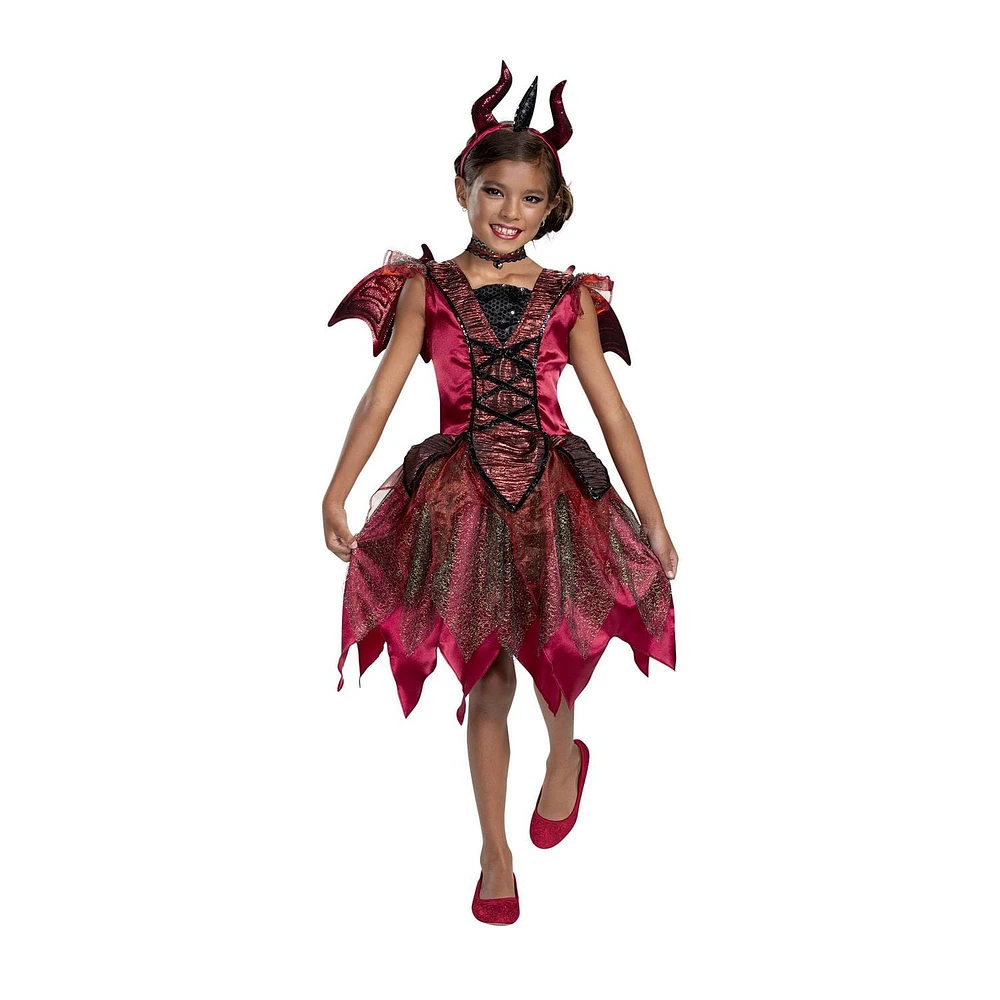 Costume de dragon fougueux pour filles M.